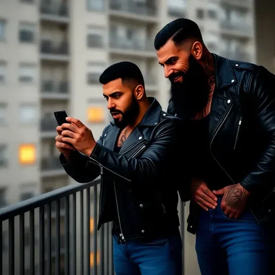 Bikers Watching Your Naked Body - Bild