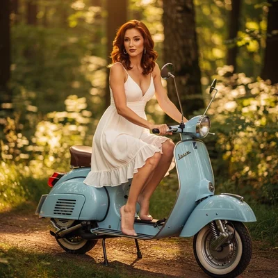 She wants sex on the Vespa - Bild