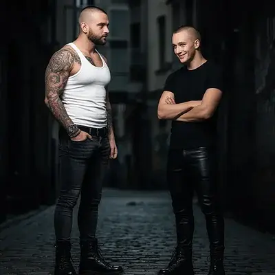 El encuentro con el grupo de skinheads en Berlín - Bild