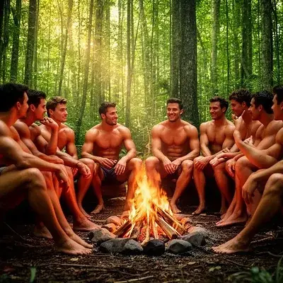 Un encuentro ardiente en medio del bosque - Bild