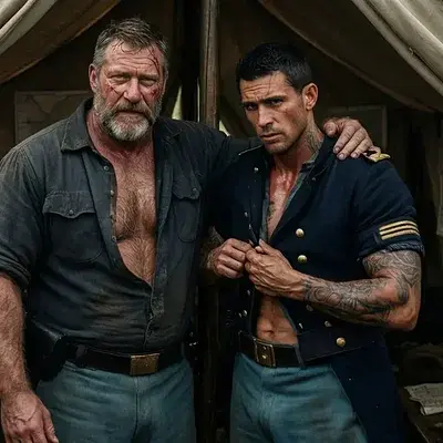 El general Mitch y el coronel Dany en plena guerra - Bild