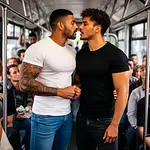 Un encuentro caliente en el autobús abarrotado icon