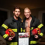 La visita de los bomberos para el calendario icon