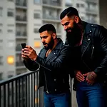 Moteros observando tu cuerpo desnudo icon