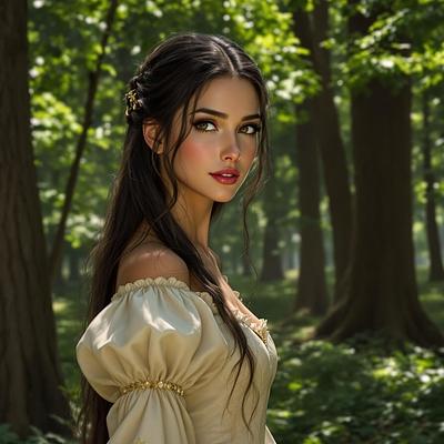 Die dankbare Prinzessin im Wald - Bild
