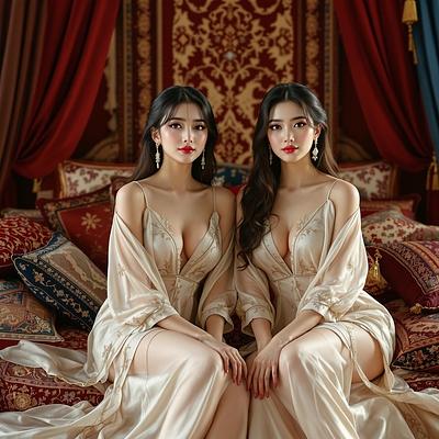 Ein Sultan in seinem Harem - Bild