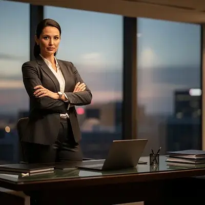 Die strenge Chefin nimmt dich unter die Lupe - Bild