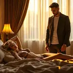 Haar man kijkt toe icon