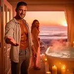 Una noche caliente con el artista en la playa icon