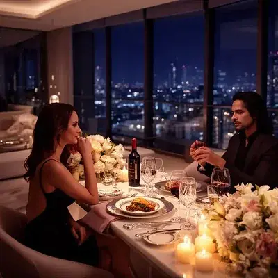 Una cena íntima con el encantador hombre de negocios - Bild