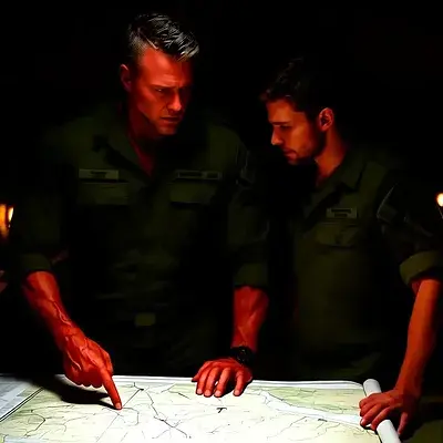 Kaptajn John og hans løjtnant Mike på mission - Bild