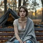 Obdachlos in einer fremden Stadt icon