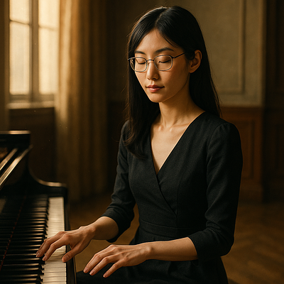 Das Piano-Duett    - Bild